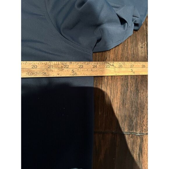 Peter Millar Mens Large Wicking Performance 1/4 Zip Pullover Blue - Picture 8 of 9